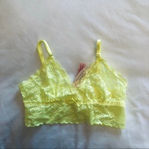 VS yellow lace bandeau